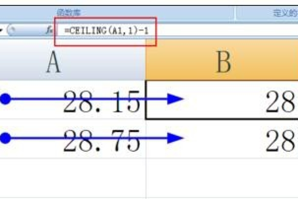 如何使用MySQL的CEIL函数进行向上取整？