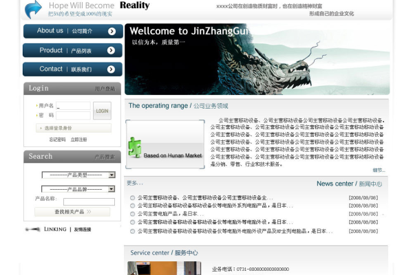 科技公司 网站模板_网站模板设置  第1张