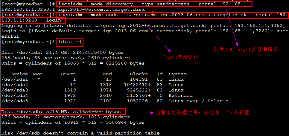 如何有效使用iscsiadm命令进行iSCSI配置和管理？
