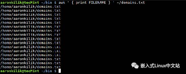 如何在Linux中使用awk处理变量？