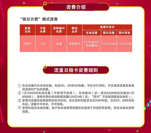 日租卡的流量计费方式是怎样的？  第1张