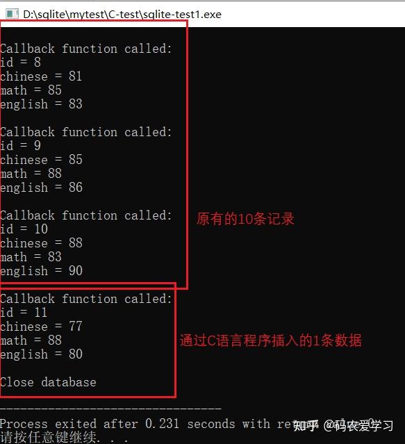 c 读写数据库