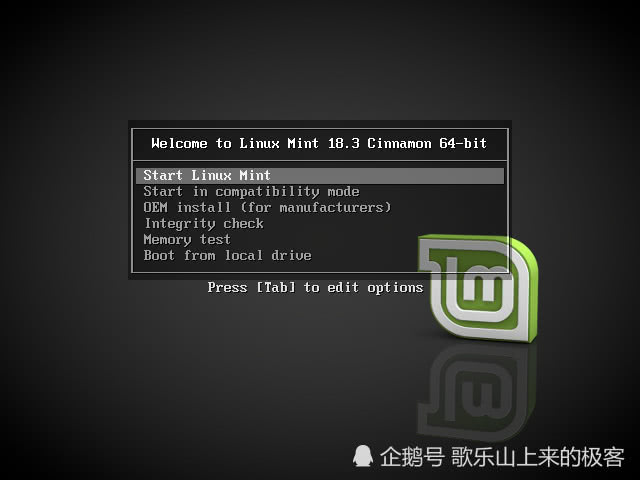 光盘安装linuxmint