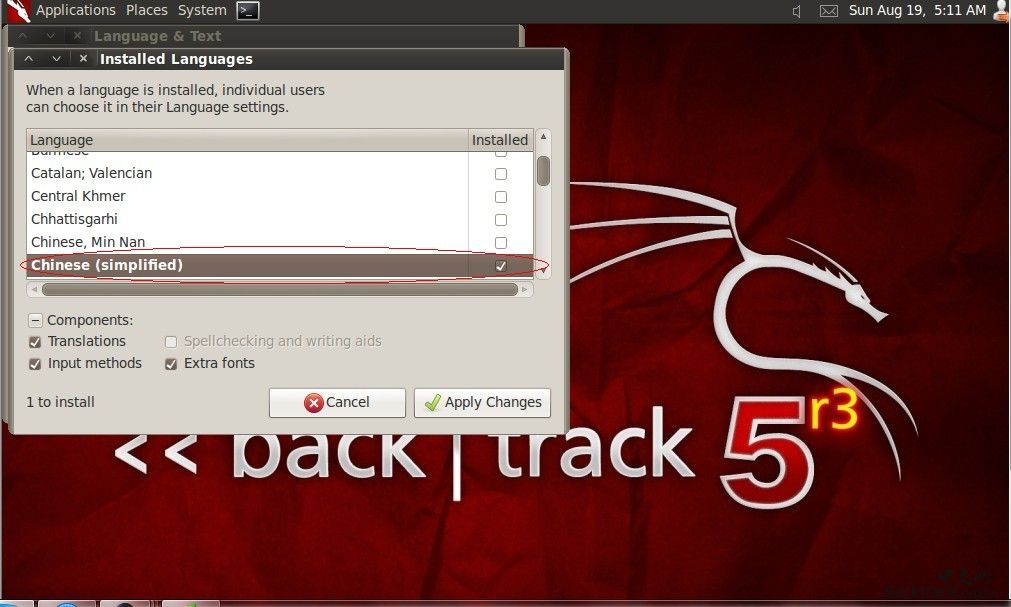 backtrack5启用网络