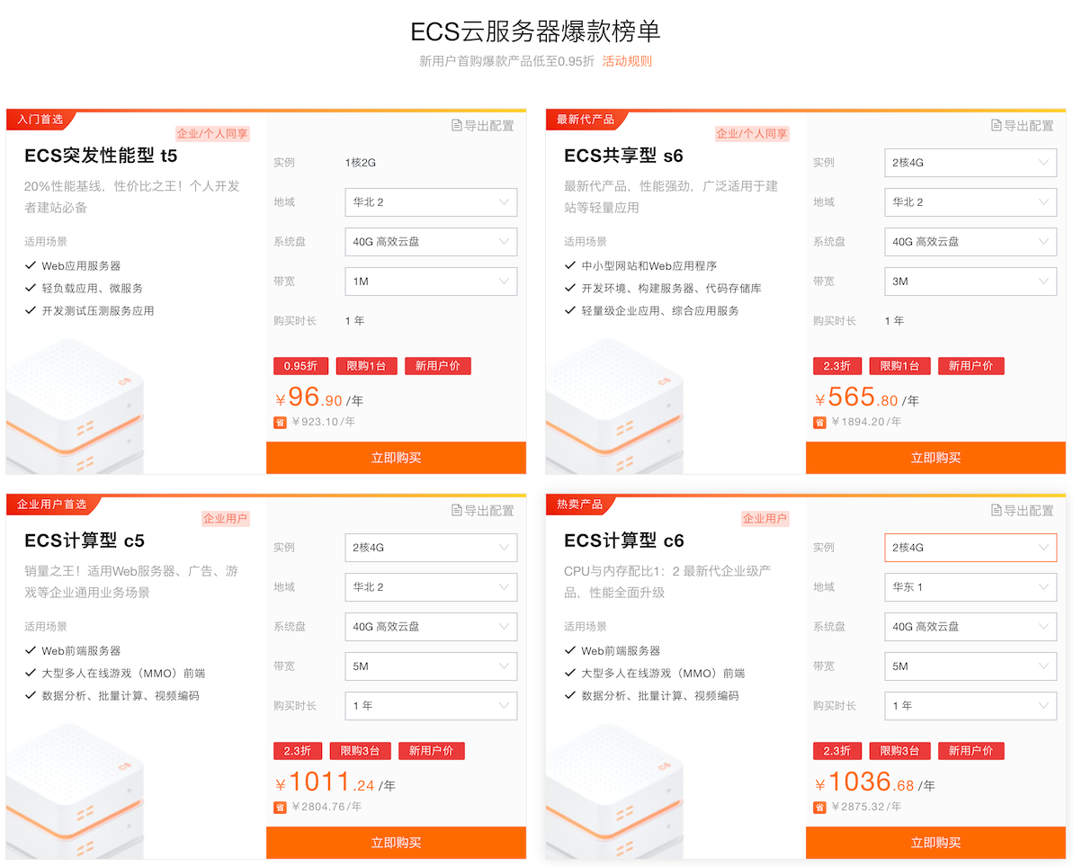 如何选择合适的ECS虚拟服务器进行购买？