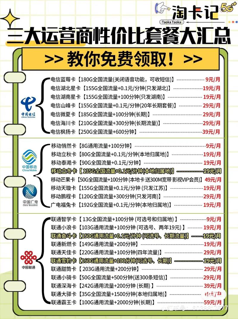 电信公司提供了哪些不同的流量套餐选项？