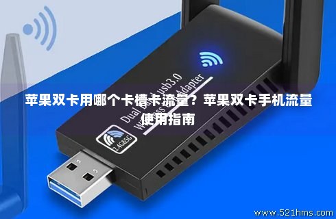 如何配置苹果双卡手机以使用流量卡？  第1张