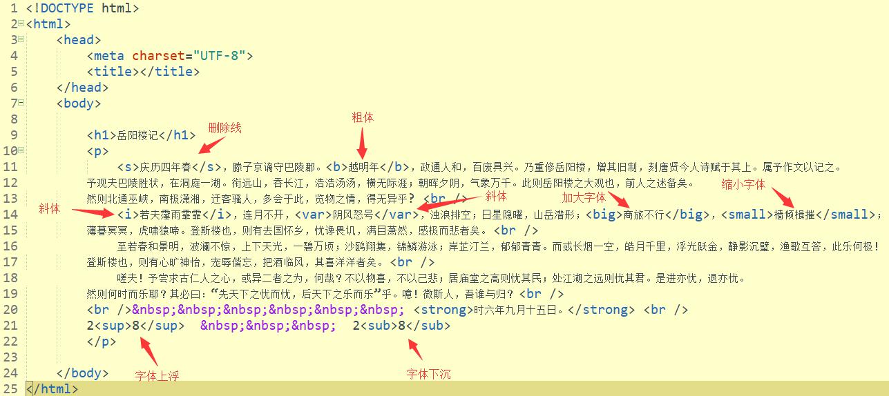 html 如何标记文字  第1张