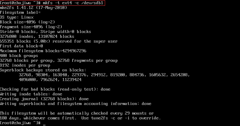 linux 开机自动挂载  第1张