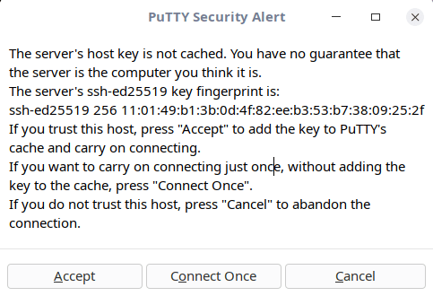在Linux中如何安装并使用PuTTY  第1张