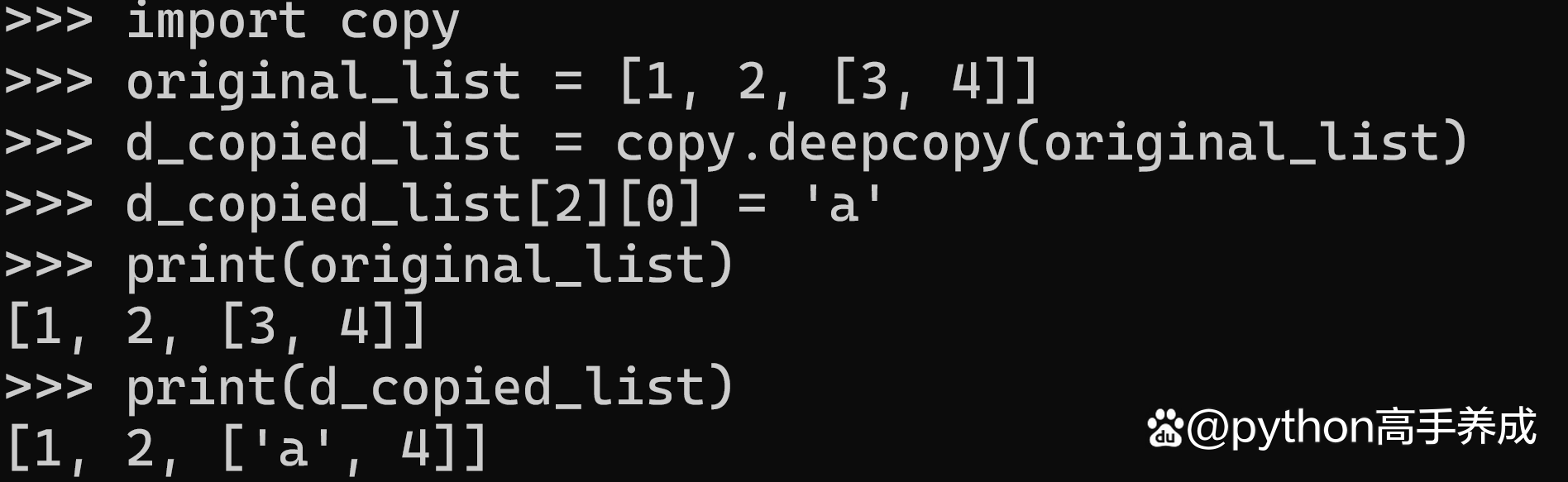 Python copy函数两个列表id一样吗  第1张