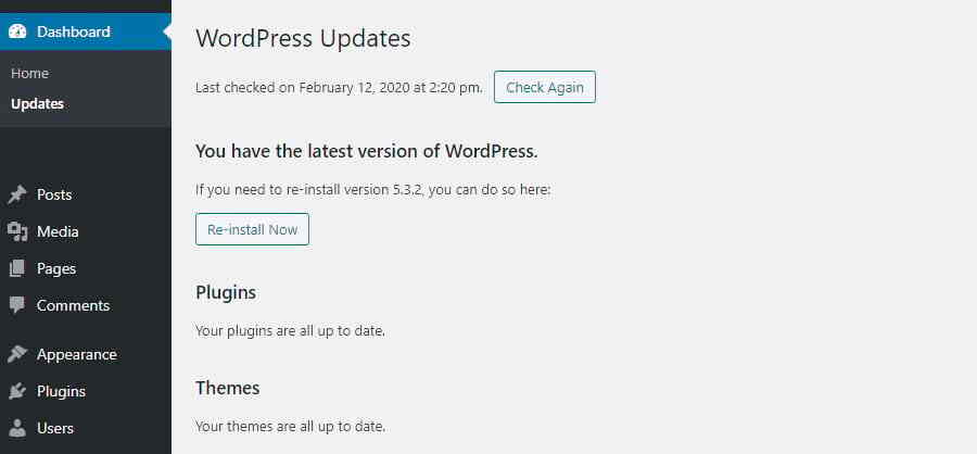 WordPress 5.2.2是否为当前最新版本？