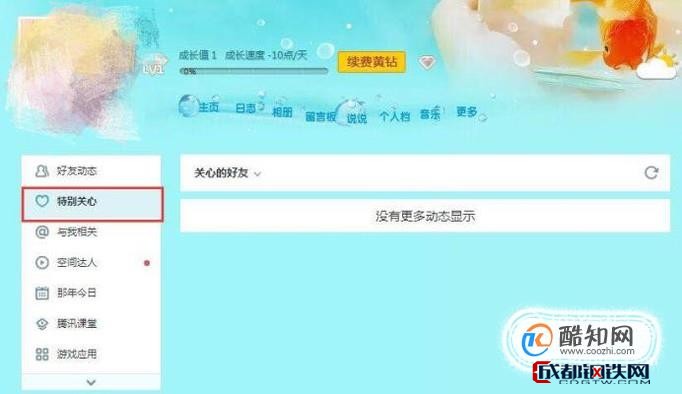 qq空间特别关心怎么设置，qq空间怎么设置特别关心「扣扣空间特别关心」  第1张