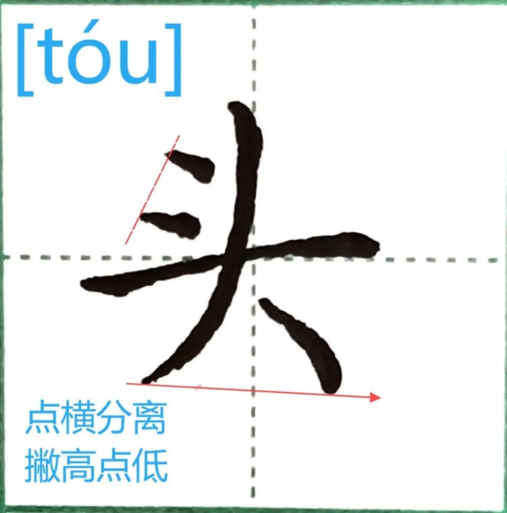 低头的笔顺是怎样的？如何正确书写？