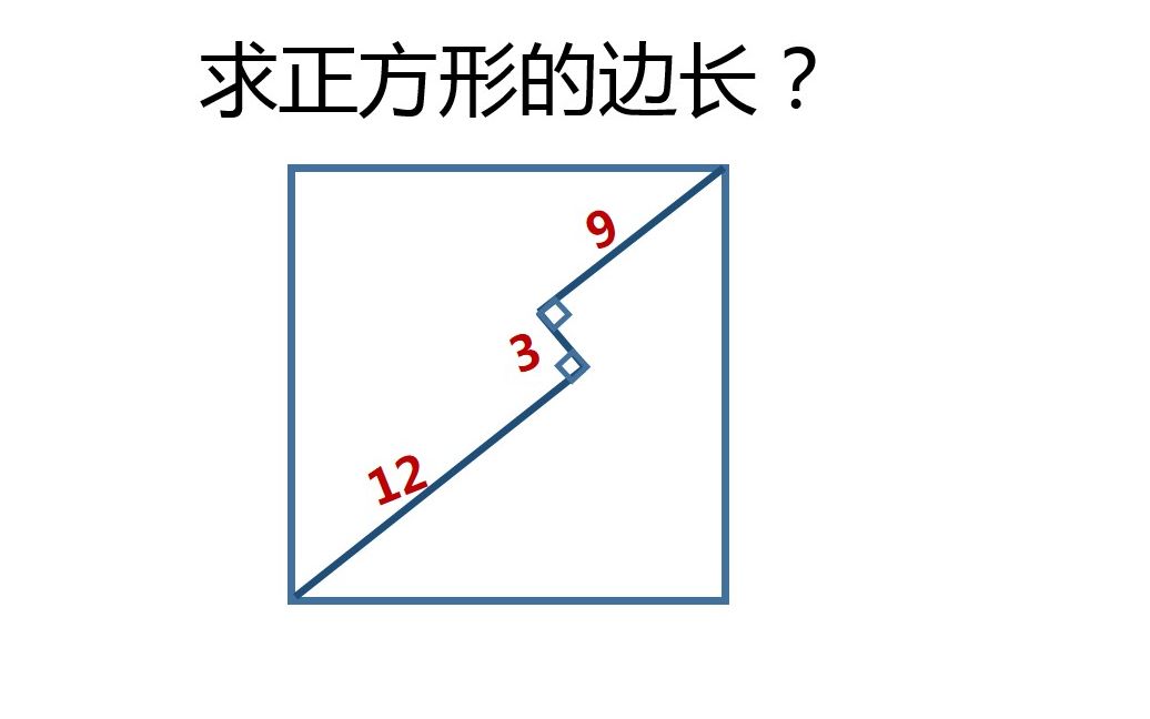 如何计算正方形的边长？