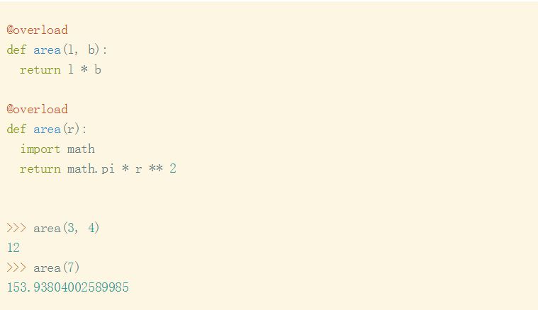 python如何实现重载  第1张