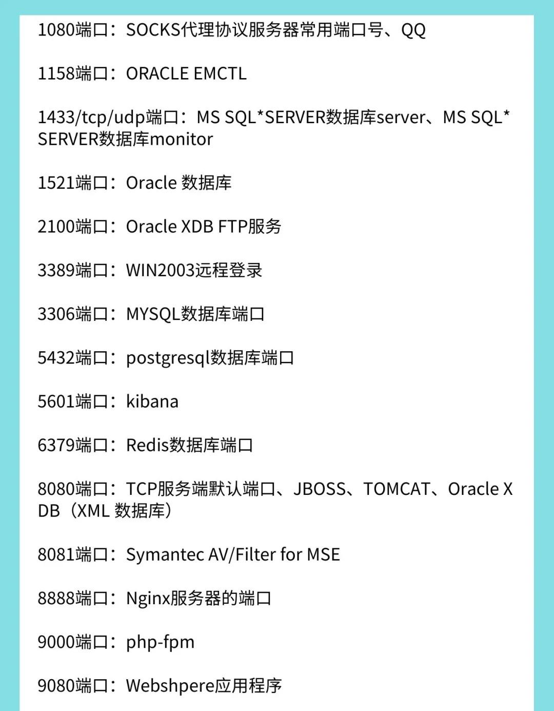 万维网服务器的默认端口号有哪些  第1张