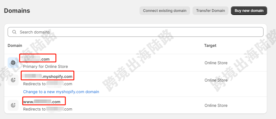 如何在Shopify平台上配置并使用自己的域名？