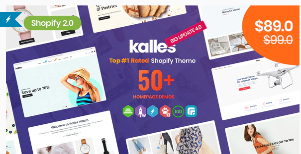 Kalles主题在Shopify中提供了哪些独特的功能和特点？