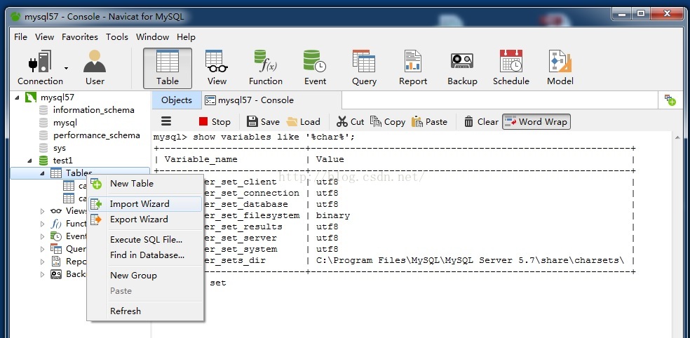 csv导入mysql乱码