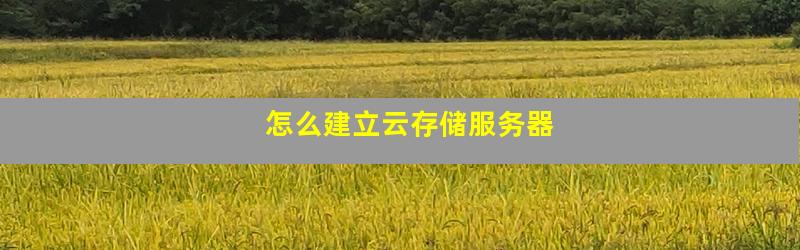 服务器怎么做云储存