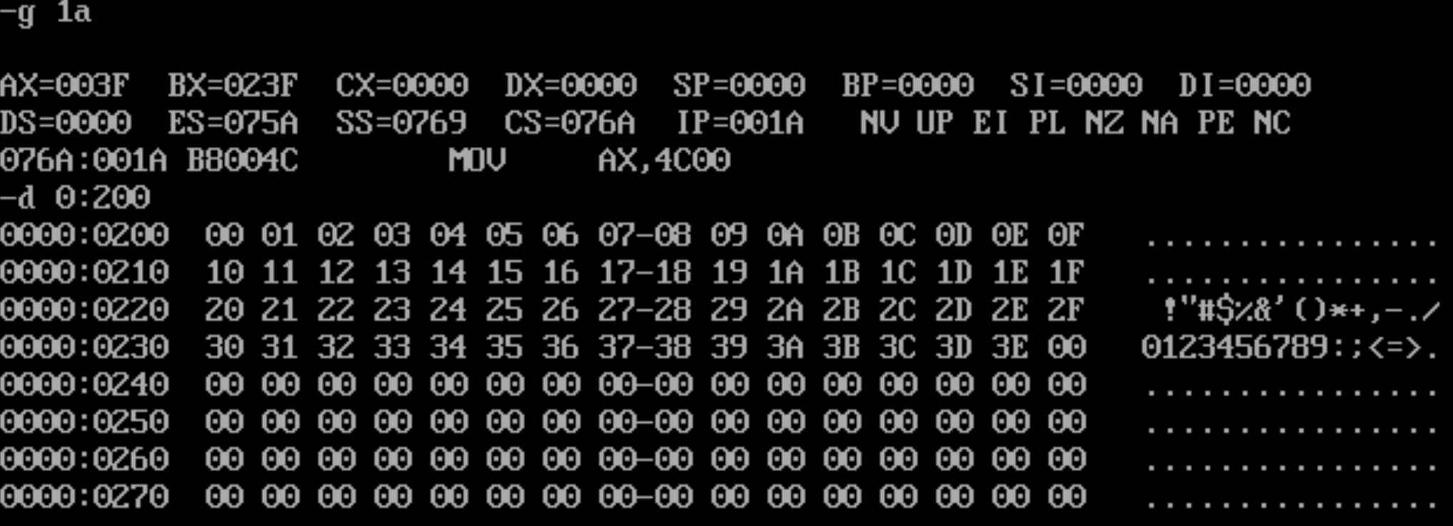 asm1061这段代码在汇编中的具体功能是什么？