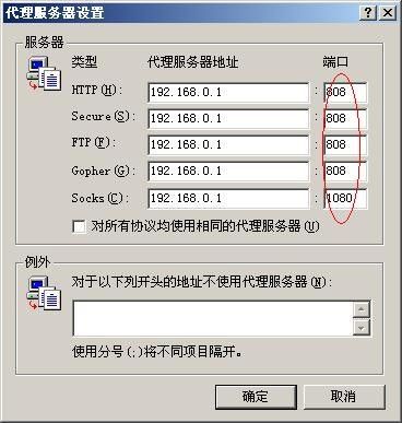 服务器地址 ie代理设置  第1张