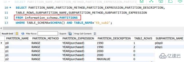 mysql如何查询表分区信息  第1张