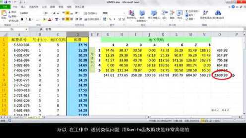sumifs函数使用教程  第1张