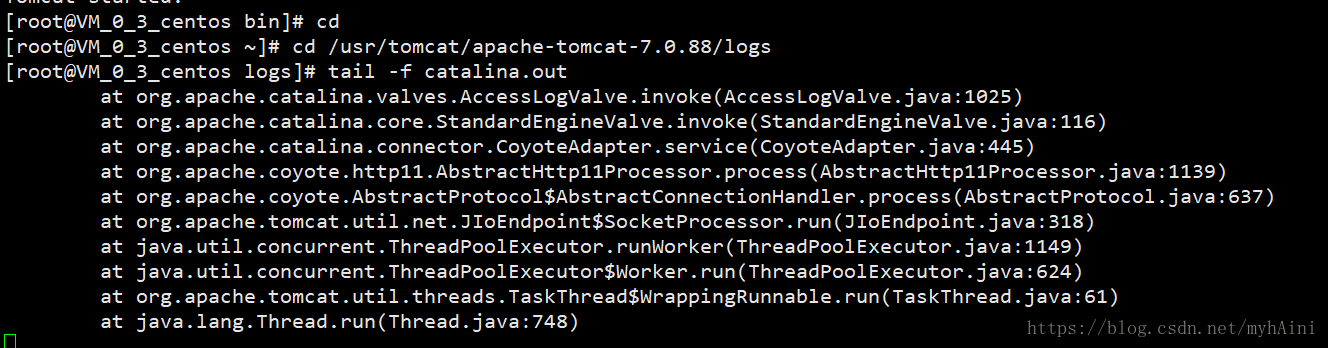 Linux下查看Tomcat报错  第1张