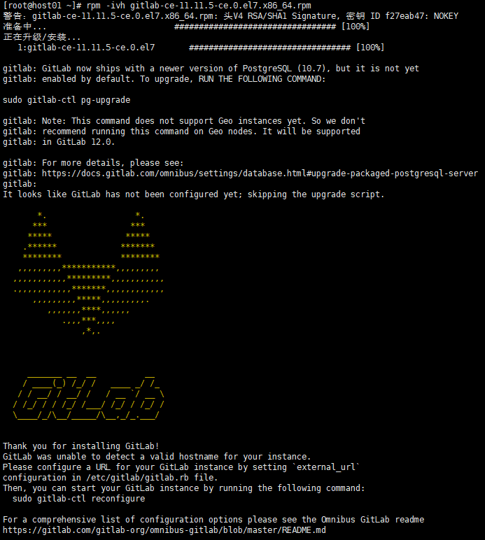 服务器上安装gitlab