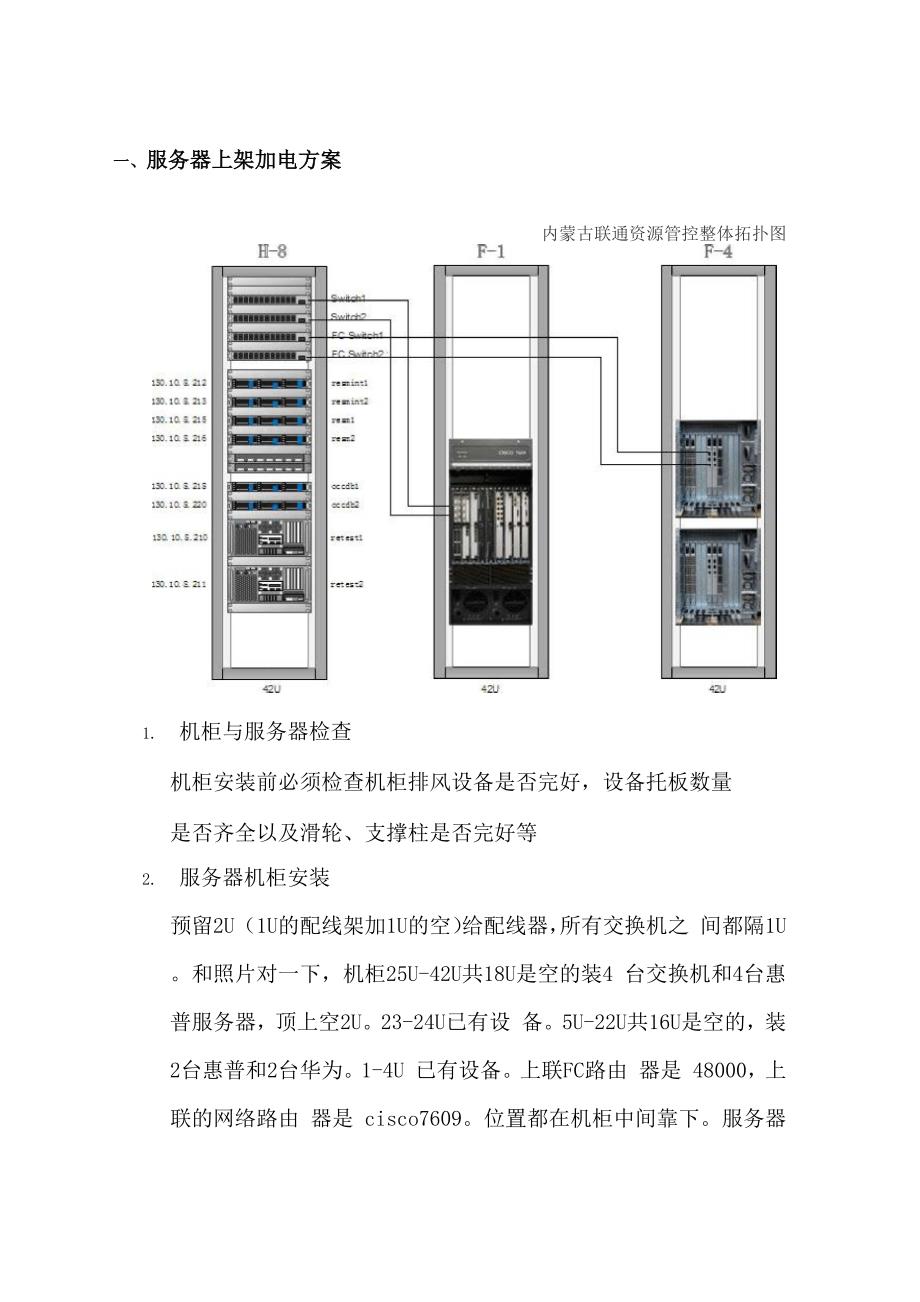 服务器上架方案