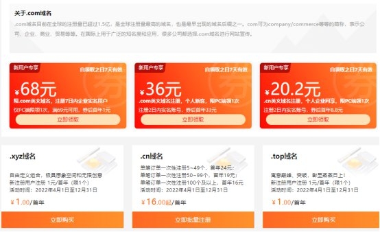 网站域名购买需要多少钱一年？域名购买费用（域名购买大概多少钱）  第1张