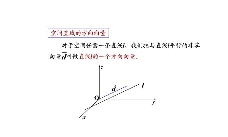 什么是方向向量  第1张