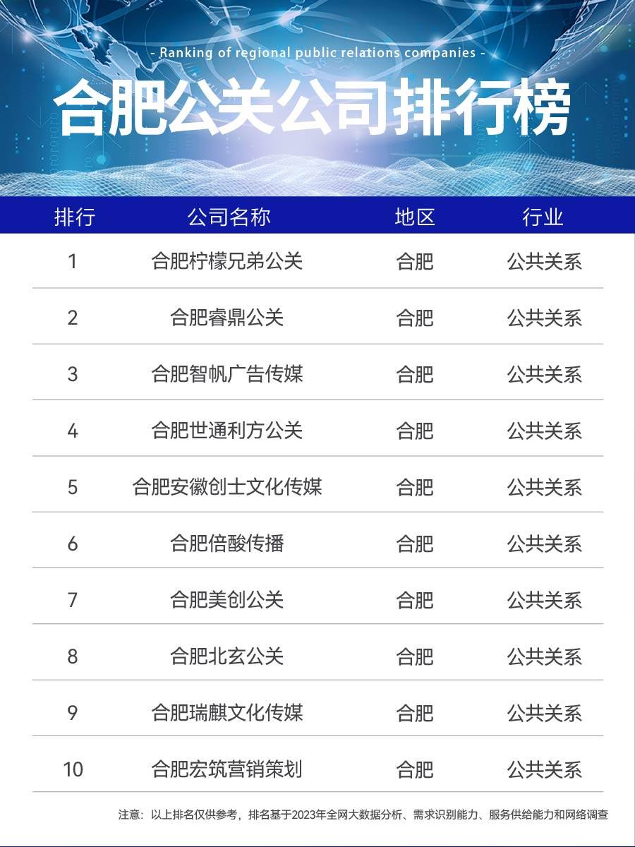 合肥网络公司十大排名  第1张