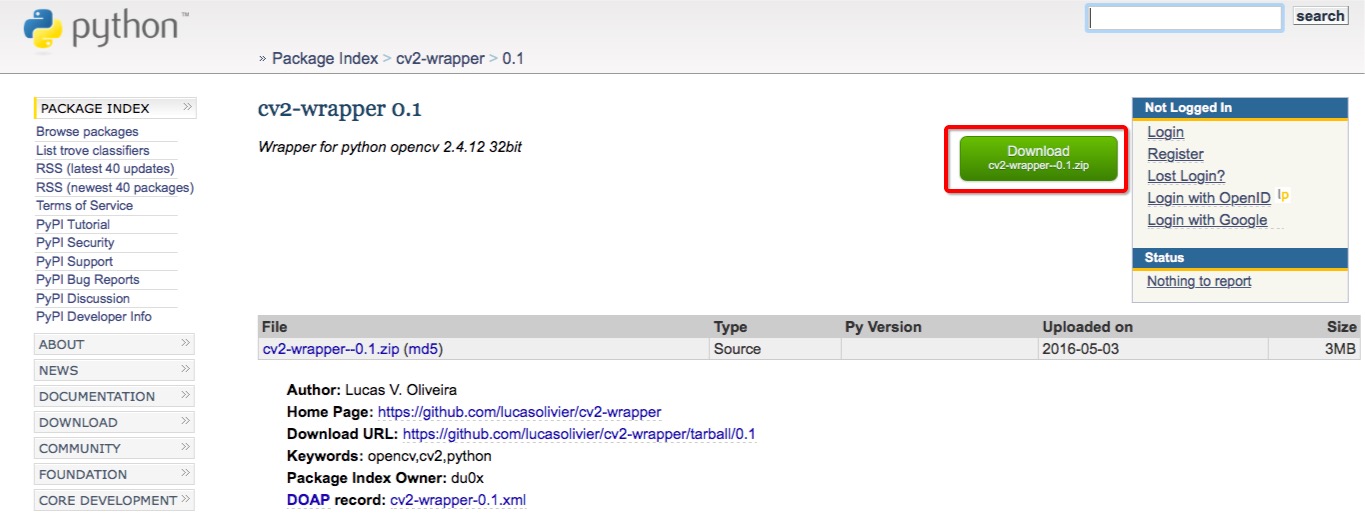 python如何安装cv