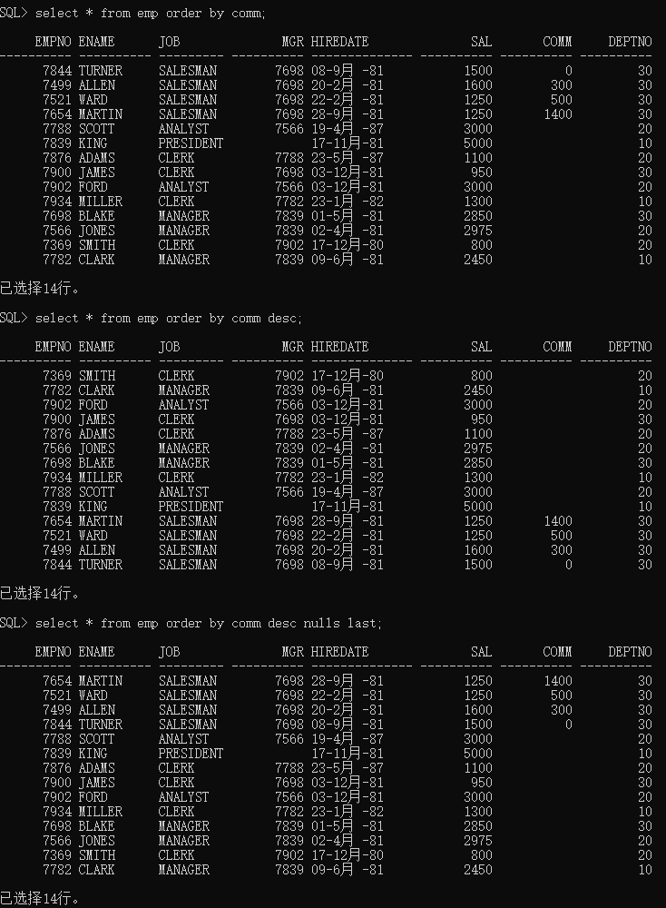 oracle怎么查询列数据  第1张