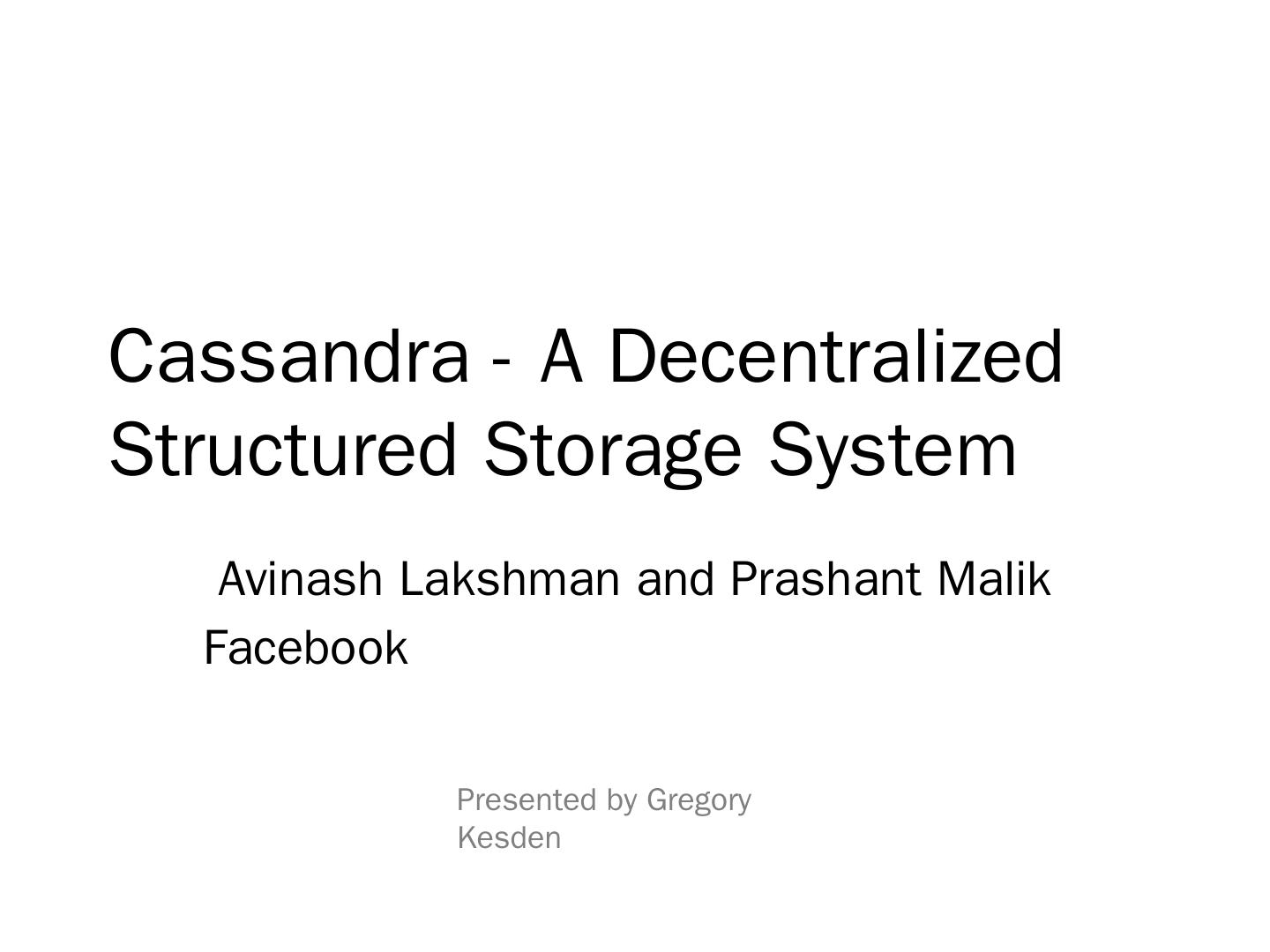 Cassandra的主要限制是什么  第1张
