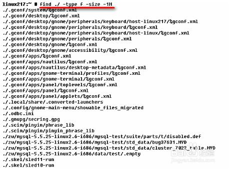 linux 查找最大的文件