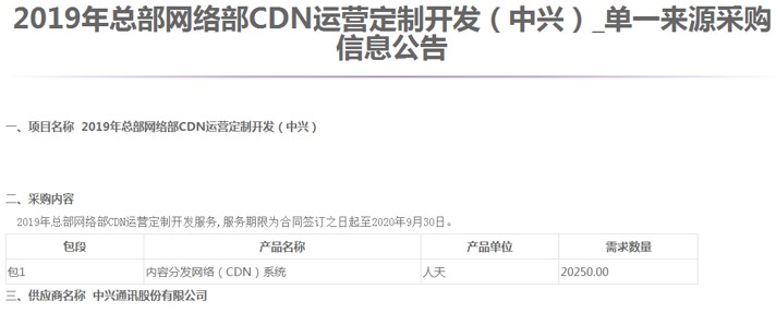 人民网 cdn 招标