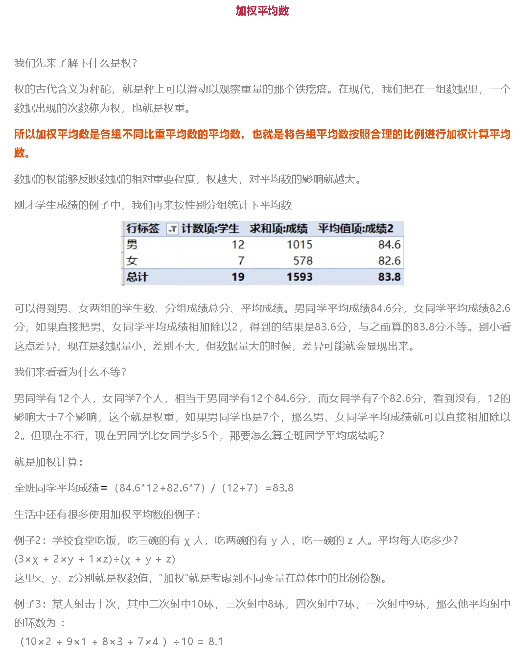 什么是加权平均数  第1张