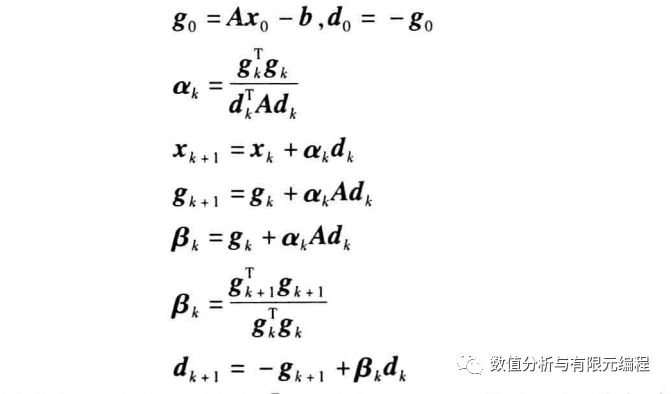 共轭梯度法求解线性方程组，量化共轭梯度法（利用共轭梯度法求解线性方程组）