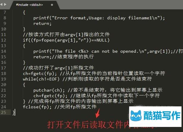 c语言怎么访问文件内容
