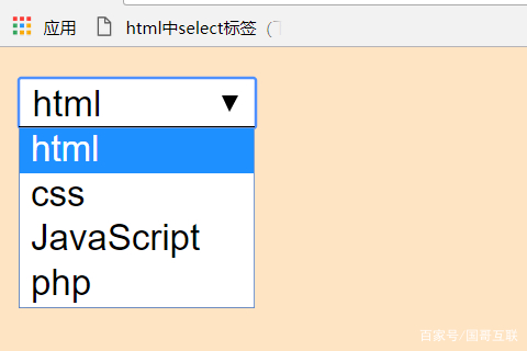 html select 如何使用方法  第1张