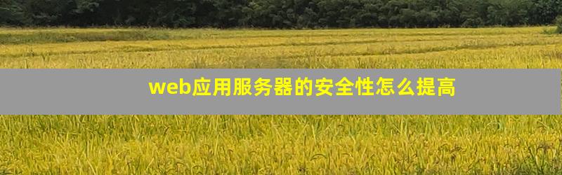 怎么提高web服务器的安全性能  第1张