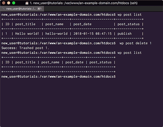 WP-CLI v2 – 通过终端管理WordPress  第1张