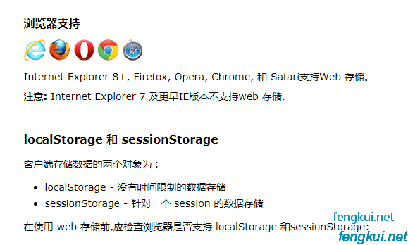 localstorage使用方法