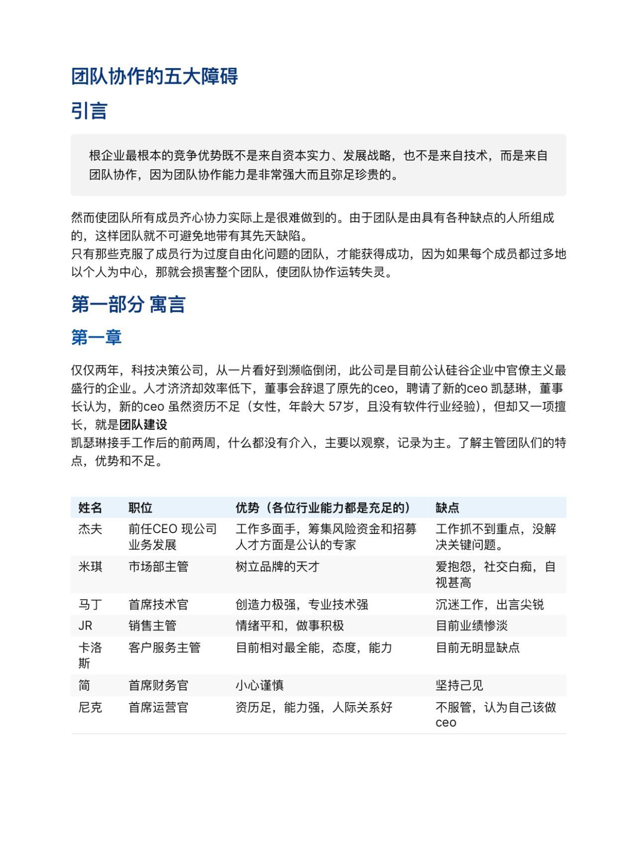 团队协作的五大障碍是什么  第1张