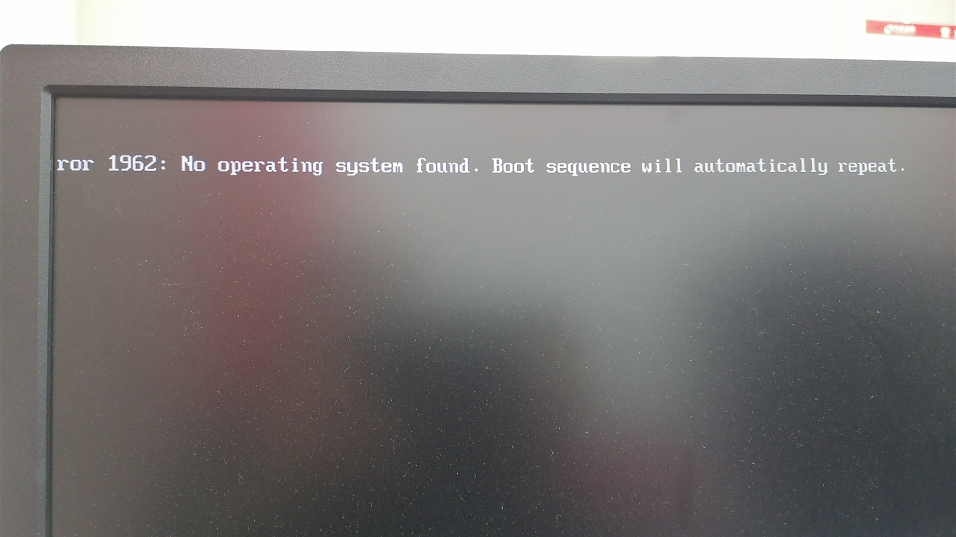 装系统报错errOr