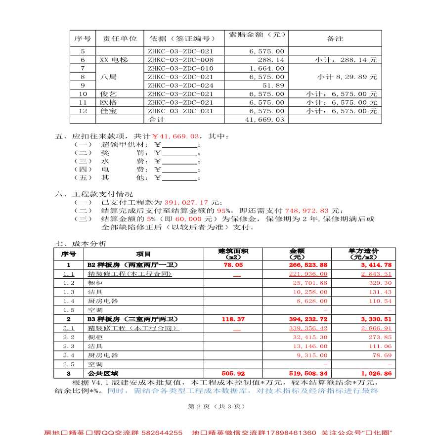 合同单价报错说明  第1张